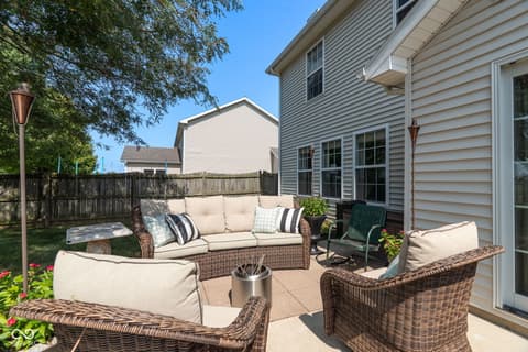 Outdoor living area at 14 Kingfisher Circle, Lafayette, IN