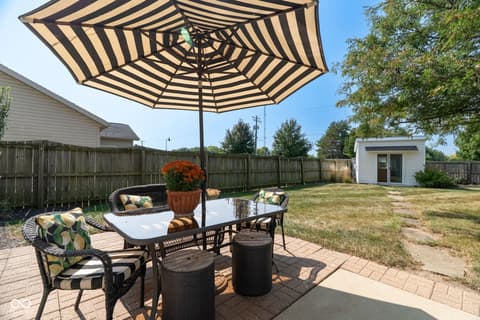 Outdoor living area at 14 Kingfisher Circle, Lafayette, IN