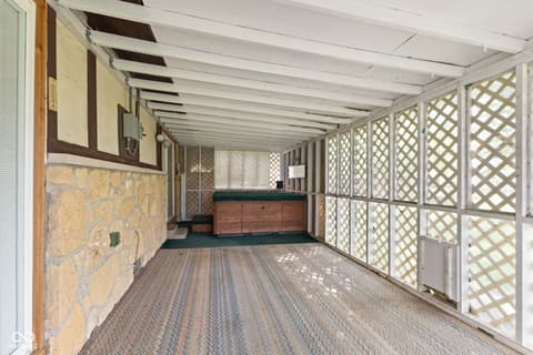 Outdoor living area at 6616 S Lawndale Avenue, Indianapolis, IN