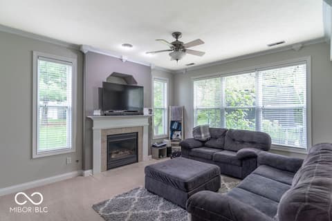 Living room at 715 Hohlier Lane, Avon, IN