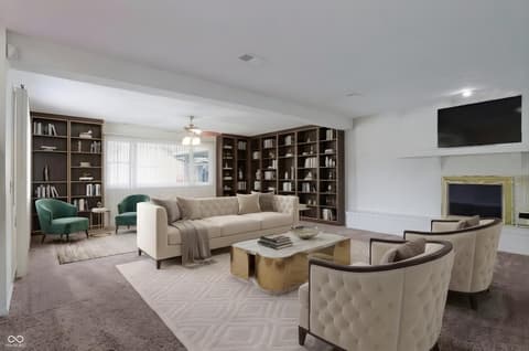 Living room at 9410 Pentecost Road, Indianapolis, IN