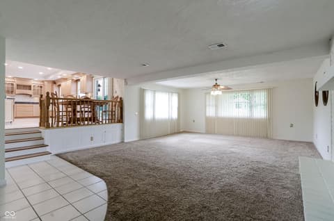 Living room at 9410 Pentecost Road, Indianapolis, IN