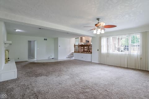 Living room at 9410 Pentecost Road, Indianapolis, IN