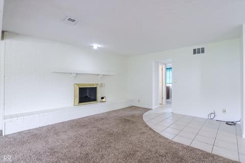 Living room at 9410 Pentecost Road, Indianapolis, IN