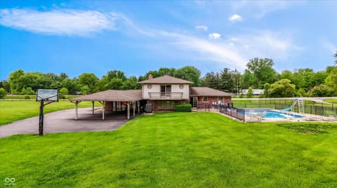 Backyard at 9410 Pentecost Road, Indianapolis, IN