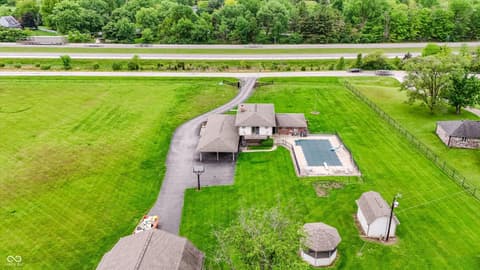 Aerial view at 9410 Pentecost Road, Indianapolis, IN