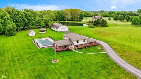 Aerial view at 9410 Pentecost Road, Indianapolis, IN