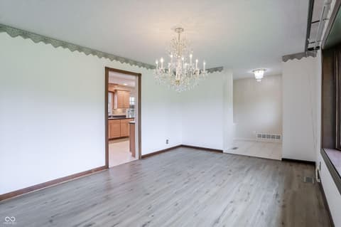 Dining room at 9410 Pentecost Road, Indianapolis, IN