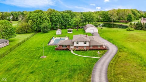 Aerial view at 9410 Pentecost Road, Indianapolis, IN