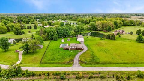 Aerial view at 9410 Pentecost Road, Indianapolis, IN