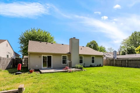 Backyard at 8438 Southern Springs Drive, Indianapolis, IN