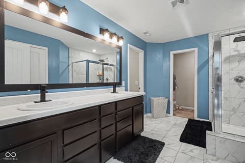 Bathroom at 3224 Sand Walk Drive, Kokomo, IN