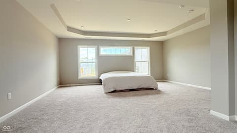 Primary bedroom at 6933 Bayview Run, McCordsville, IN