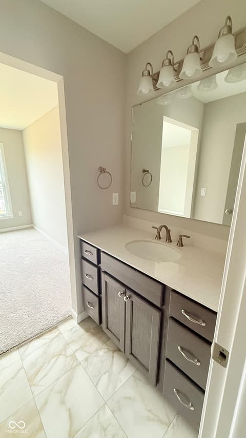 Bathroom at 6933 Bayview Run, McCordsville, IN