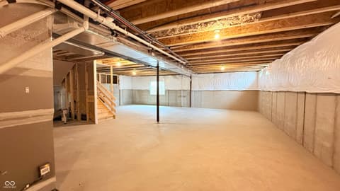 Basement at 6933 Bayview Run, McCordsville, IN