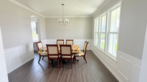 Dining room at 6933 Bayview Run, McCordsville, IN