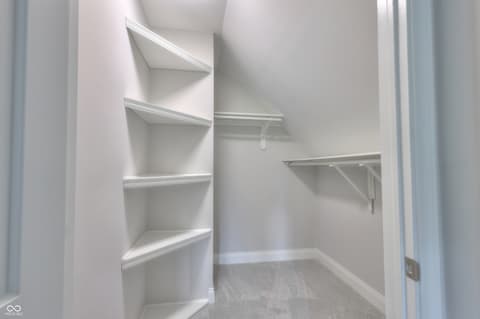 Closet at 11005 Cornell Street, Carmel, IN — Bright, organized closet with custom built-in shelving.