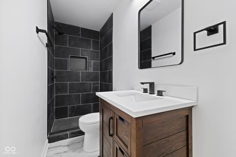 Primary bathroom at 1335 Christian Avenue, Noblesville, IN