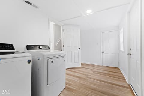 Laundry room at 1335 Christian Avenue, Noblesville, IN — Bright, spacious laundry room with modern appliances.