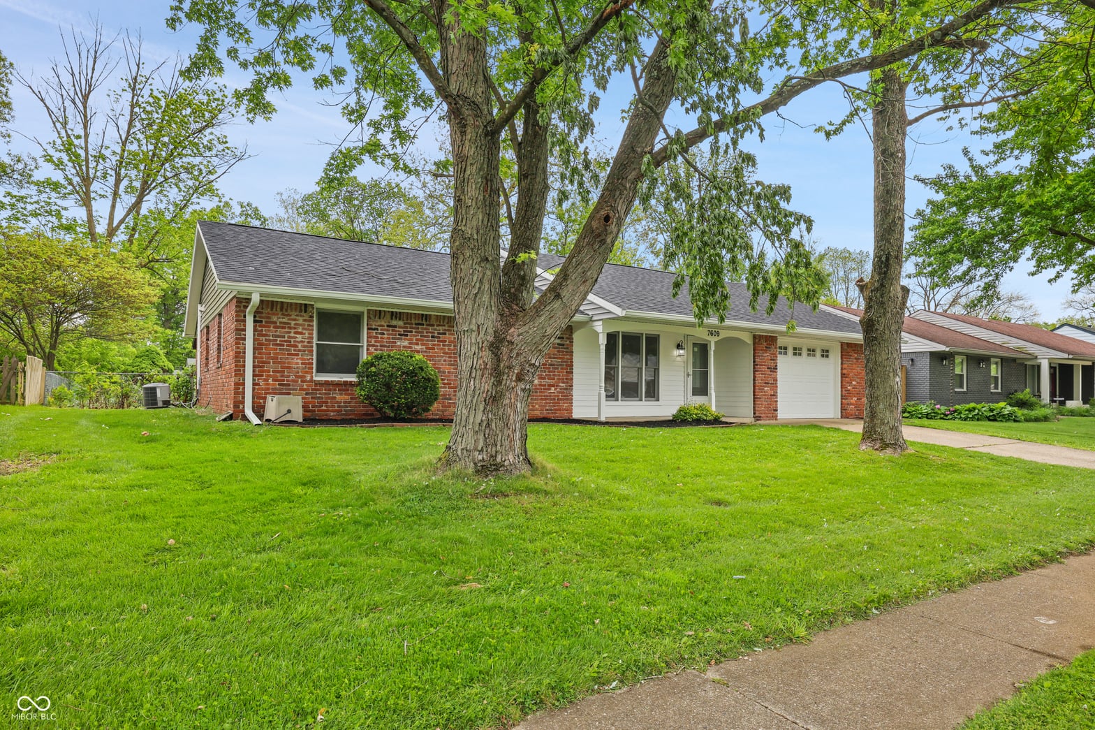 Front exterior at 7609 Tinsel Avenue, Indianapolis, IN