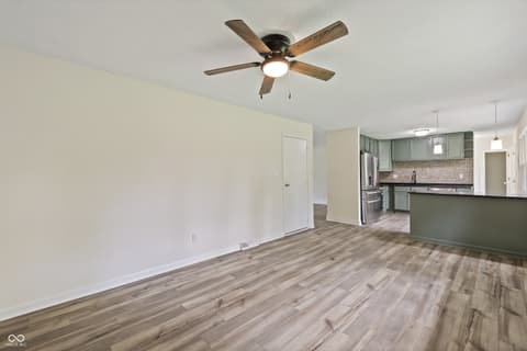 Living room at 7609 Tinsel Avenue, Indianapolis, IN