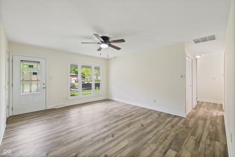 Living room at 7609 Tinsel Avenue, Indianapolis, IN