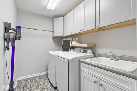 Laundry room at 18757 Dooney Court, Noblesville, IN