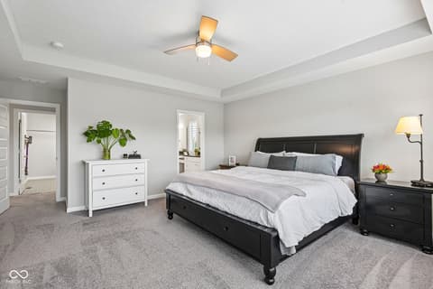 Primary bedroom at 18757 Dooney Court, Noblesville, IN