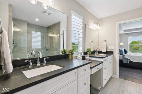 Primary bathroom at 18757 Dooney Court, Noblesville, IN