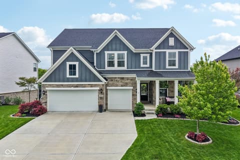Front exterior at 18757 Dooney Court, Noblesville, IN