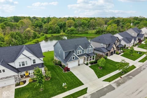 Aerial view at 18757 Dooney Court, Noblesville, IN