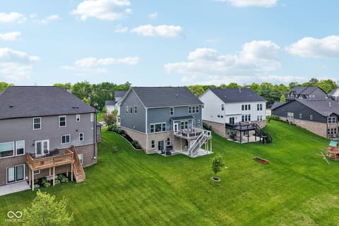 Aerial view at 18757 Dooney Court, Noblesville, IN