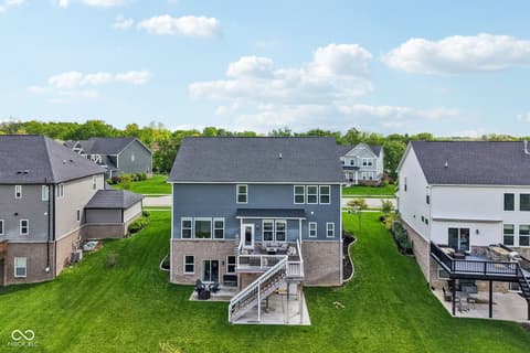 Aerial view at 18757 Dooney Court, Noblesville, IN
