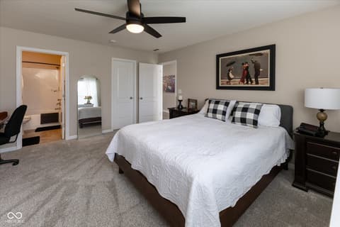 Primary bedroom at 6524 Emerald Crossing Way, Indianapolis, IN