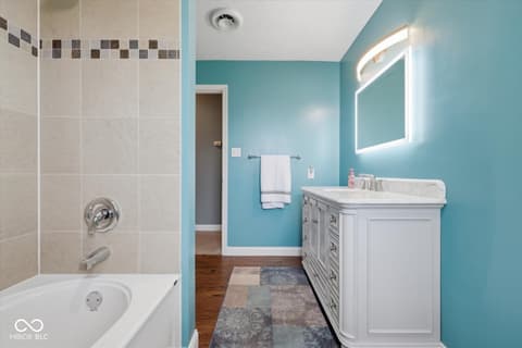 Bathroom at 1598 S Thompson Road, Shelbyville, IN