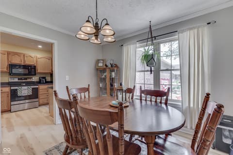 Dining room at 3464 Nicholas Court, Martinsville, IN