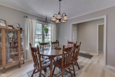 Dining room at 3464 Nicholas Court, Martinsville, IN