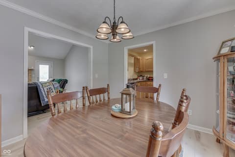 Dining room at 3464 Nicholas Court, Martinsville, IN