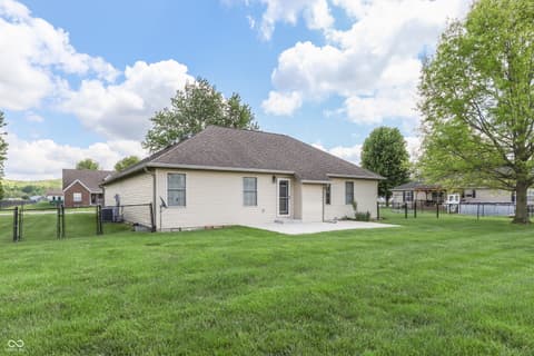 Backyard at 3464 Nicholas Court, Martinsville, IN