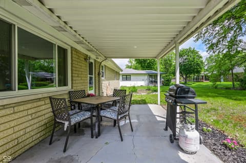 Outdoor living area at 1231 N Harbison Avenue, Indianapolis, IN
