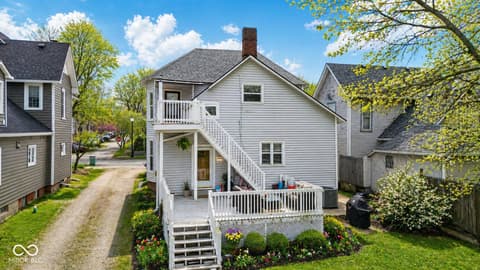 Aerial view at 690 E Jefferson Street, Franklin, IN