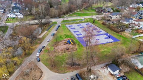 Aerial view at 690 E Jefferson Street, Franklin, IN