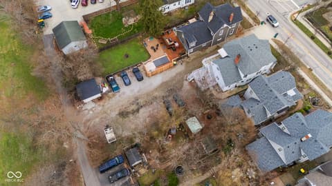 Aerial view at 690 E Jefferson Street, Franklin, IN
