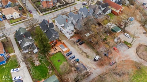 Aerial view at 690 E Jefferson Street, Franklin, IN