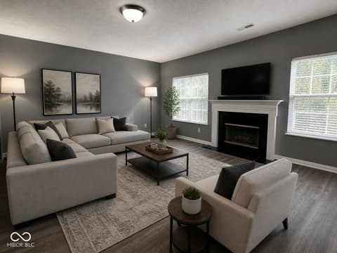 Living room at 13563 Guy Street, Fishers, IN