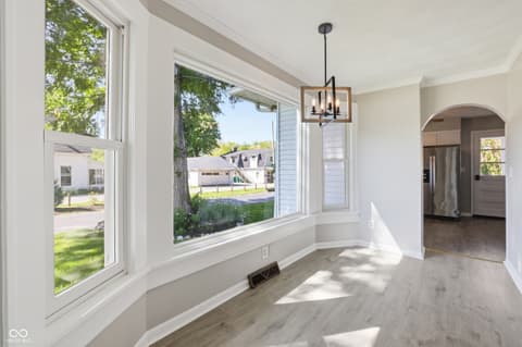 Dining room at 506 S Center Street, Plainfield, IN