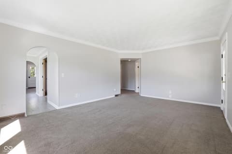 Living room at 506 S Center Street, Plainfield, IN