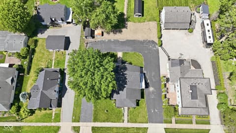 Aerial view at 506 S Center Street, Plainfield, IN