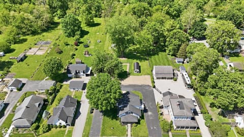 Aerial view at 506 S Center Street, Plainfield, IN