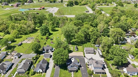 Aerial view at 506 S Center Street, Plainfield, IN